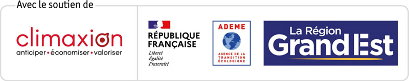 Logos Climaxion, République Française, Ademe et Grand Est